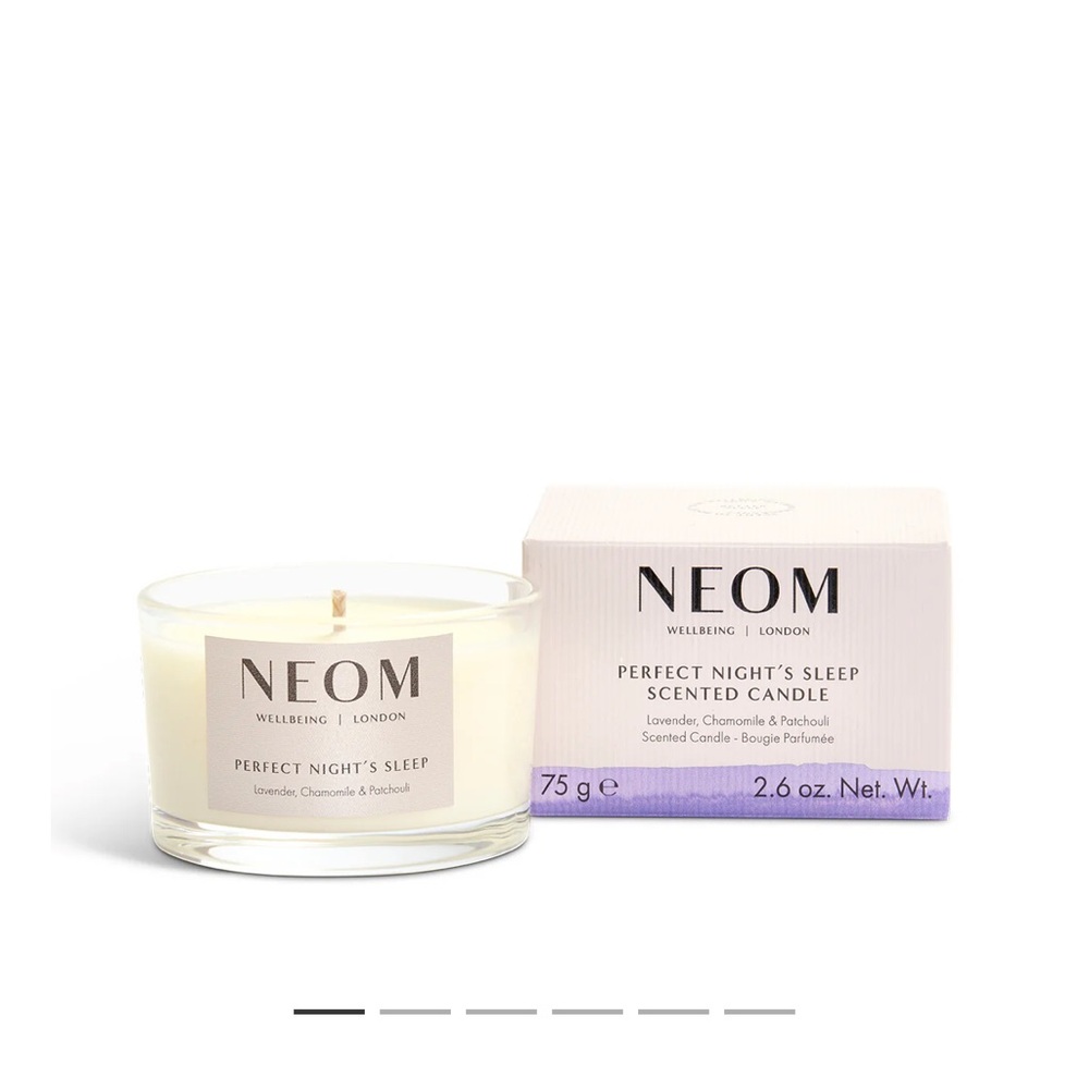 NEOM Perfect Night’s Sleep Scented Candle – 75g Travel Size – New in Box